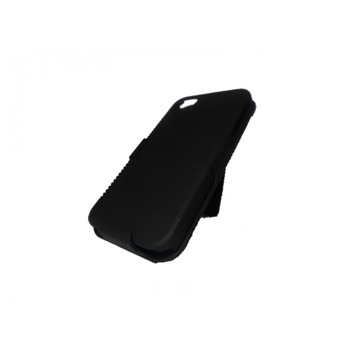 ALCATEL 6040 Clip Combo 3 en 1 Holster + Mica + Paño Limpiador